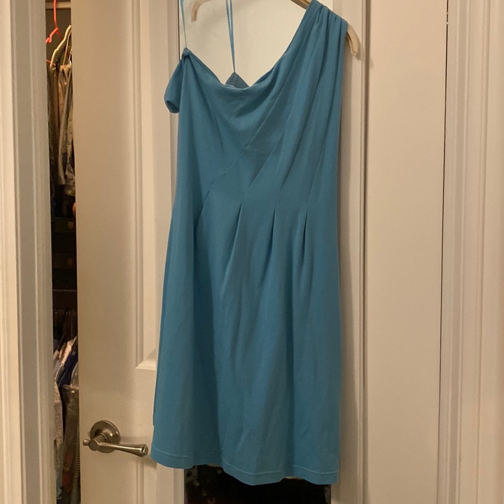 Susana Monoco One Shoulder Wrap Dress